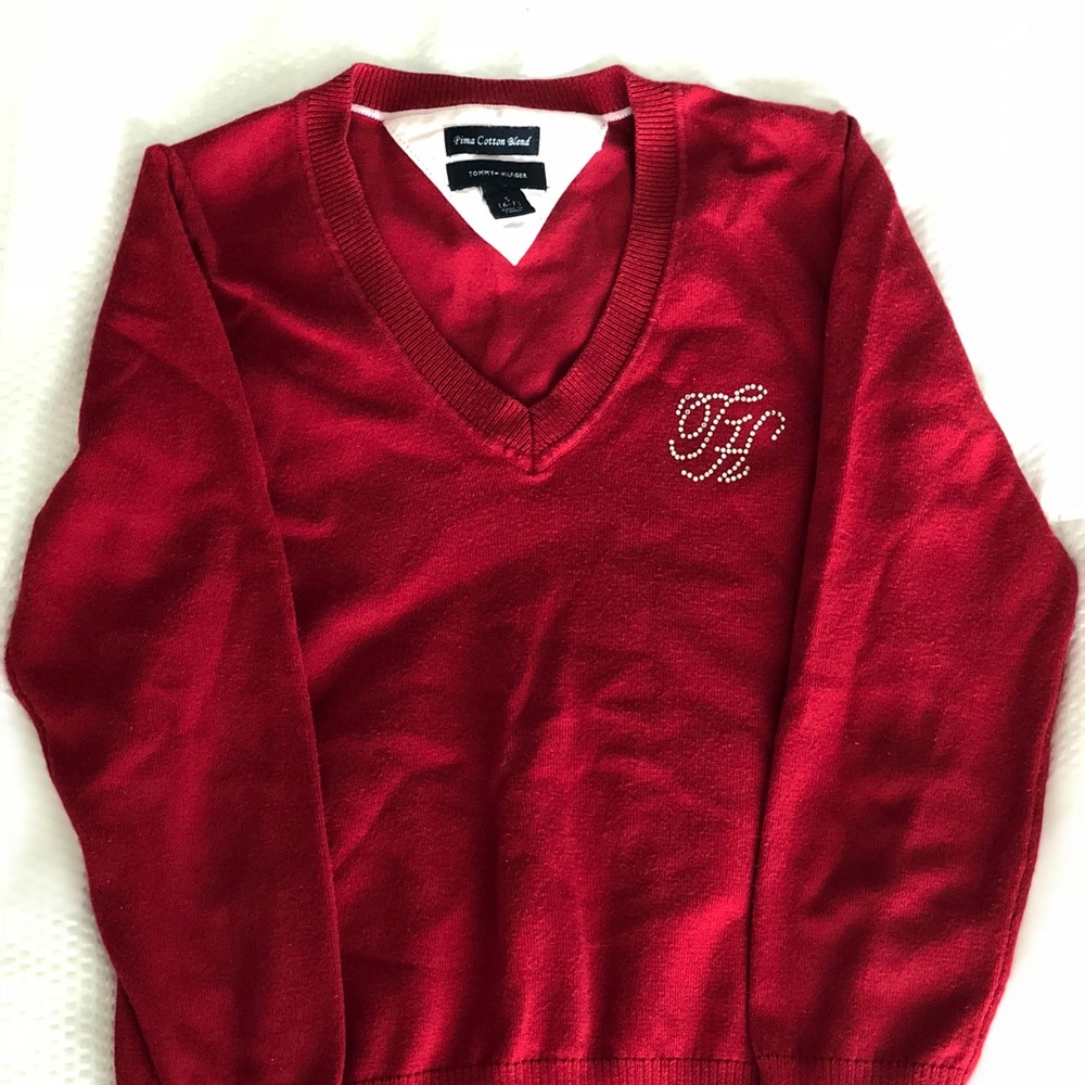 Red Tommy Hilfiger Sweater